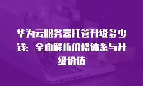 华为云服务器托管升级多少钱：全面解析价格体系与升级价值