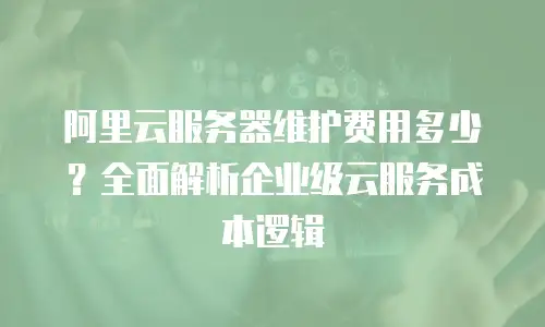 阿里云服务器维护费用多少？全面解析企业级云服务成本逻辑
