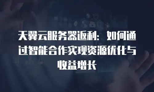 天翼云服务器返利：如何通过智能合作实现资源优化与收益增长