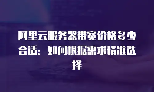 阿里云服务器带宽价格多少合适：如何根据需求精准选择