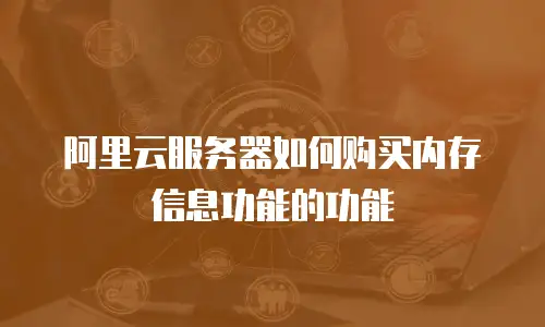 阿里云服务器如何购买内存信息功能的功能