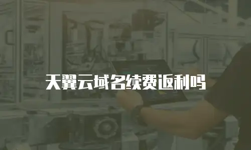 天翼云域名续费返利吗