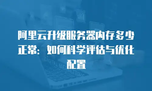 阿里云升级服务器内存多少正常：如何科学评估与优化配置