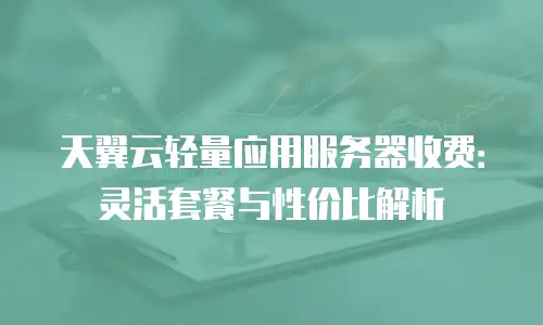天翼云轻量应用服务器收费：灵活套餐与性价比解析