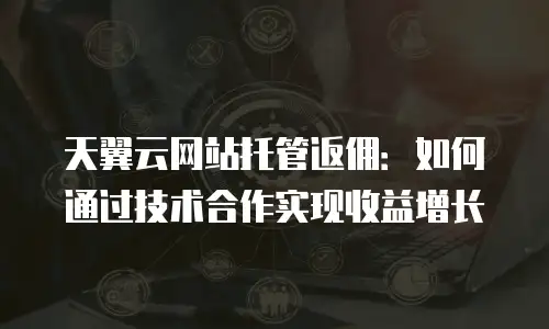 天翼云网站托管返佣：如何通过技术合作实现收益增长
