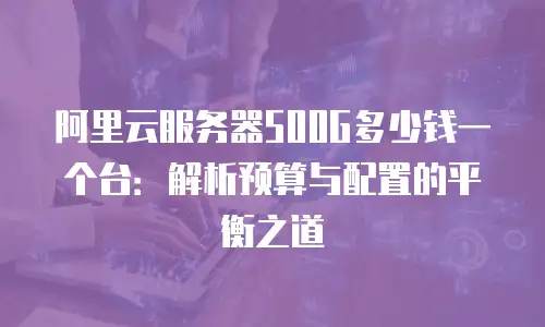 阿里云服务器500G多少钱一个台：解析预算与配置的平衡之道