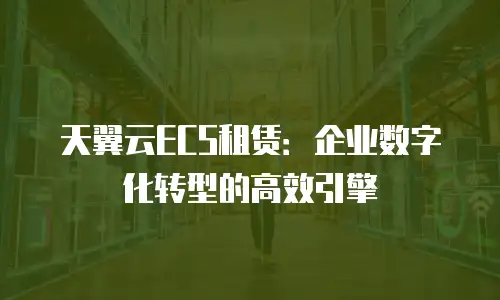 天翼云ECS租赁：企业数字化转型的高效引擎