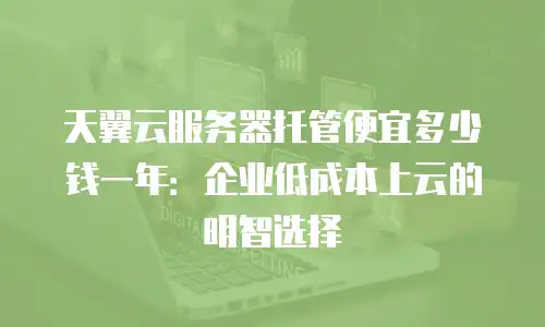 天翼云服务器托管便宜多少钱一年：企业低成本上云的明智选择