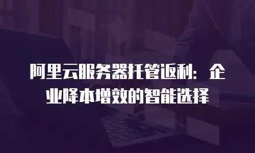 阿里云服务器托管返利：企业降本增效的智能选择