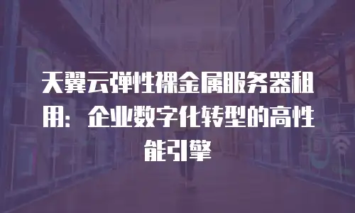 天翼云弹性裸金属服务器租用：企业数字化转型的高性能引擎