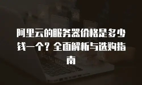 阿里云的服务器价格是多少钱一个？全面解析与选购指南