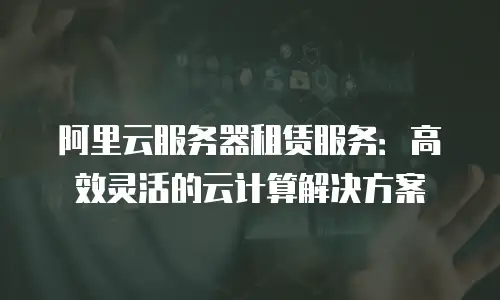 阿里云服务器租赁服务：高效灵活的云计算解决方案