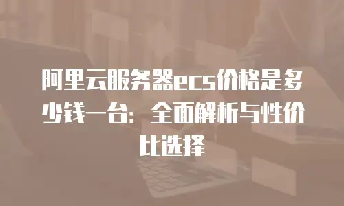 阿里云服务器ecs价格是多少钱一台：全面解析与性价比选择