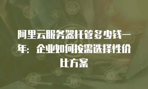 阿里云服务器托管多少钱一年：企业如何按需选择性价比方案