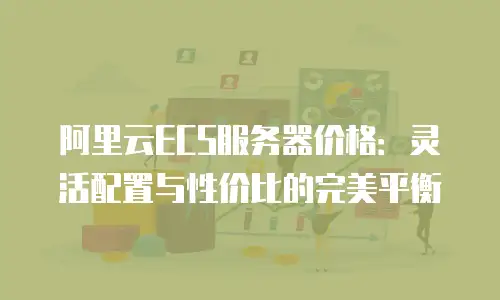 阿里云ECS服务器价格：灵活配置与性价比的完美平衡