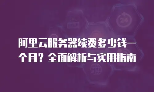 阿里云服务器续费多少钱一个月？全面解析与实用指南