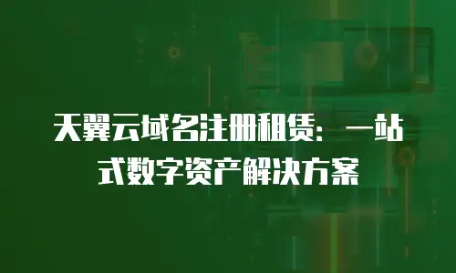 天翼云域名注册租赁：一站式数字资产解决方案