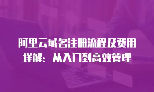 阿里云域名注册流程及费用详解：从入门到高效管理