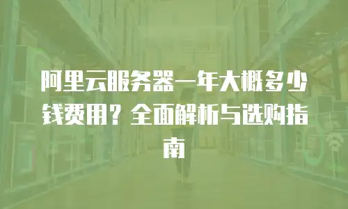 阿里云服务器一年大概多少钱费用？全面解析与选购指南