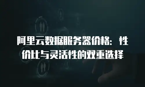 阿里云数据服务器价格：性价比与灵活性的双重选择