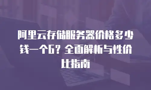 阿里云存储服务器价格多少钱一个G？全面解析与性价比指南