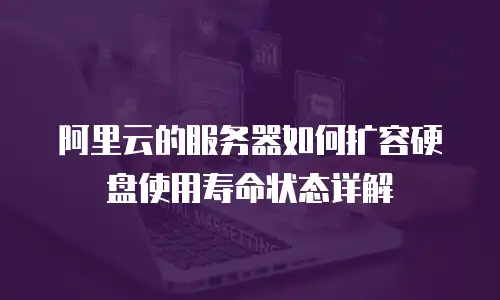 阿里云的服务器如何扩容硬盘使用寿命状态详解