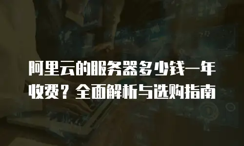 阿里云的服务器多少钱一年收费？全面解析与选购指南