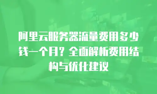 阿里云服务器流量费用多少钱一个月？全面解析费用结构与优化建议