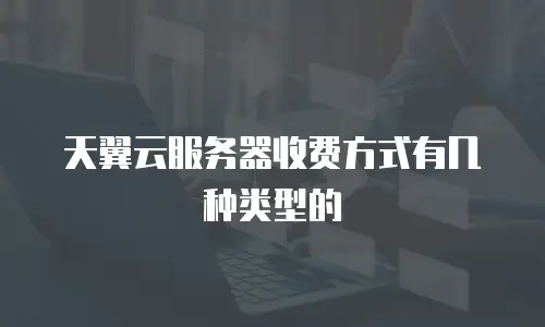 天翼云服务器收费方式有几种类型的