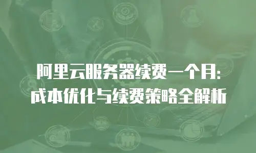 阿里云服务器续费一个月：成本优化与续费策略全解析