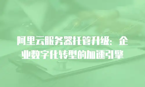 阿里云服务器托管升级：企业数字化转型的加速引擎