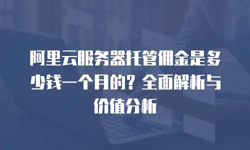 阿里云服务器托管佣金是多少钱一个月的？全面解析与价值分析