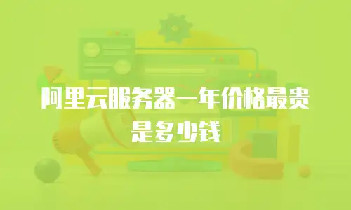 阿里云服务器一年价格最贵是多少钱