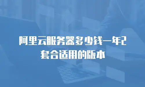 阿里云服务器多少钱一年2套合适用的版本
