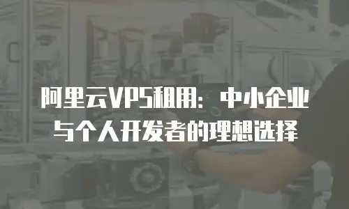 阿里云VPS租用：中小企业与个人开发者的理想选择