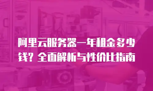 阿里云服务器一年租金多少钱？全面解析与性价比指南