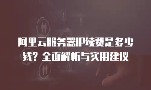 阿里云服务器IP续费是多少钱？全面解析与实用建议