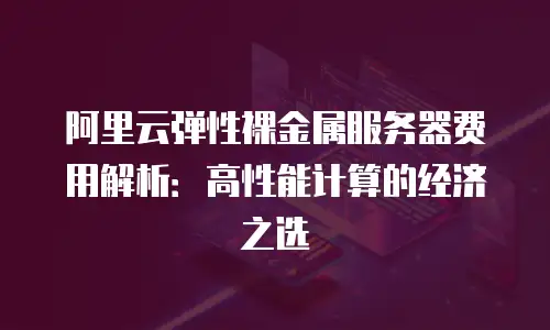 阿里云弹性裸金属服务器费用解析：高性能计算的经济之选