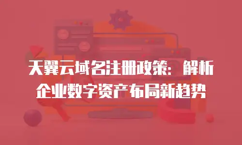 天翼云域名注册政策：解析企业数字资产布局新趋势