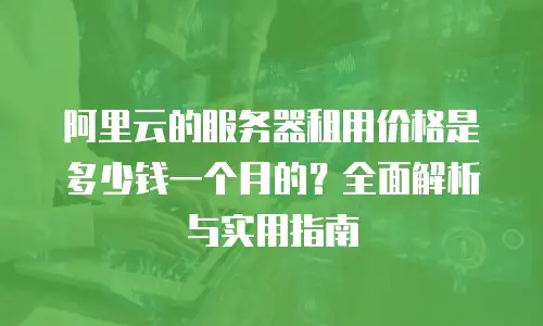 阿里云的服务器租用价格是多少钱一个月的？全面解析与实用指南