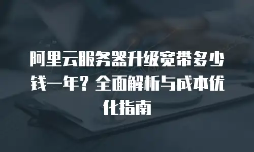 阿里云服务器升级宽带多少钱一年？全面解析与成本优化指南