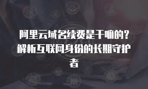 阿里云域名续费是干嘛的？解析互联网身份的长期守护者