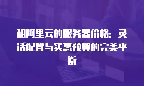 租阿里云的服务器价格：灵活配置与实惠预算的完美平衡