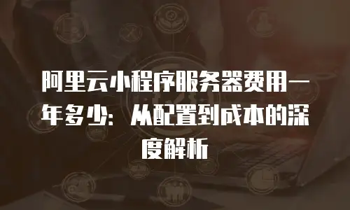 阿里云小程序服务器费用一年多少：从配置到成本的深度解析