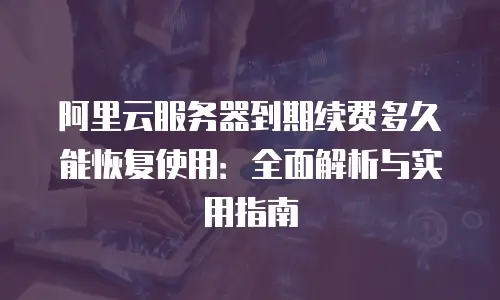 阿里云服务器到期续费多久能恢复使用：全面解析与实用指南