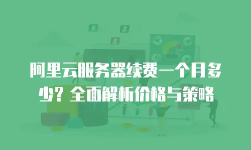 阿里云服务器续费一个月多少？全面解析价格与策略