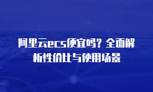 阿里云ecs便宜吗？全面解析性价比与使用场景