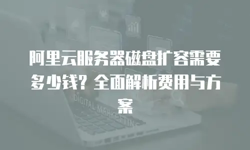阿里云服务器磁盘扩容需要多少钱？全面解析费用与方案