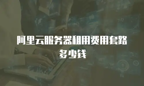 阿里云服务器租用费用套路多少钱