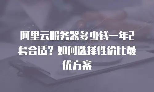 阿里云服务器多少钱一年2套合适？如何选择性价比最优方案